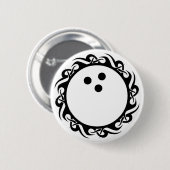 Badge Rond 5 Cm bowling tribal (Devant & derrière)