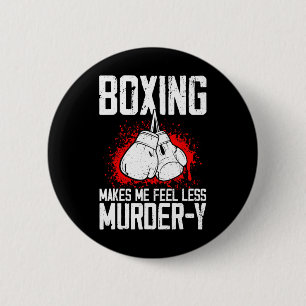 Badge Rond 5 Cm Boxe amusante Kickboxer Savate Mixed martial art M