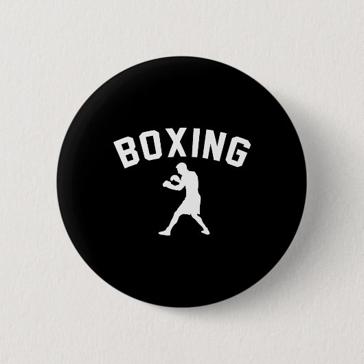 Badge Rond 5 Cm Boxe - Boxer Cadeau Boxe Ventilateur Boxe (Devant)