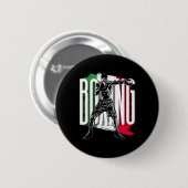 Badge Rond 5 Cm Boxe , Drapeau du Mexique (Devant & derrière)
