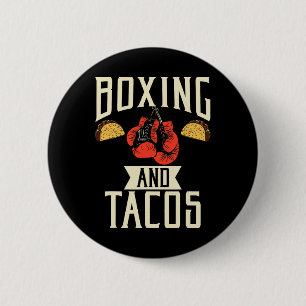 Badge Rond 5 Cm Boxe Et Tacos Cuisine Mexicaine Aimer Taco