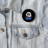 Badge Rond 5 Cm Boxe - Ours Panda (En situation)