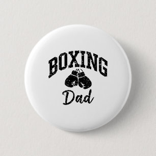 Badge Rond 5 Cm Boxe Papa Athlète Amateur Cool sportif