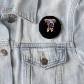 Badge Rond 5 Cm Boxe Peekaboo (En situation)