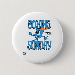 Badge Rond 5 Cm Boxe Sunday Knockout Punch Heavyweight Champion