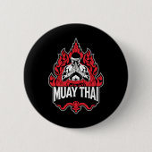 Badge Rond 5 Cm Boxe thaïlandaise Muay 1 (Devant)