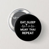 Badge Rond 5 Cm Boxe thaïlandaise Muay Thai Kickboxing _1  (Devant & derrière)