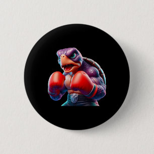 Badge Rond 5 Cm Boxe Tortoise Boxer Kickboxer Mixed martial art Fi