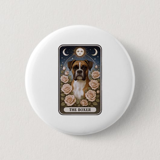 Badge Rond 5 Cm Boxer (Devant)