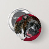 Badge Rond 5 Cm Boxer américain (Devant & derrière)