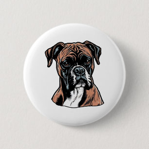 Badge Rond 5 Cm Boxer Buddy Humoristique Protective
