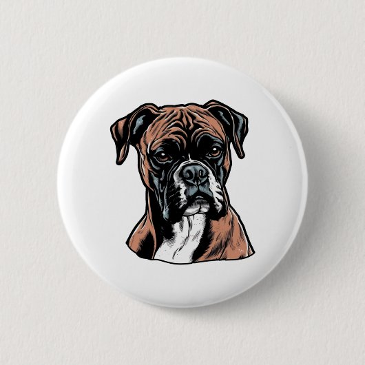 Badge Rond 5 Cm Boxer Buddy Humoristique Protective (Devant)