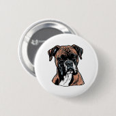 Badge Rond 5 Cm Boxer Buddy Humoristique Protective (Devant & derrière)