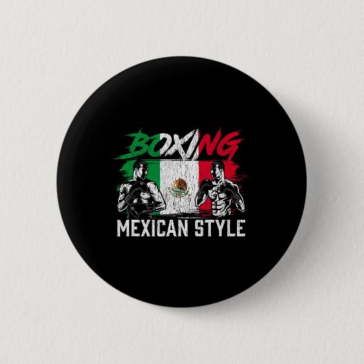 Badge Rond 5 Cm Boxer Mexicain Boxer (Devant)