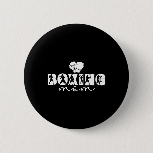 Badge Rond 5 Cm Boxeuse Maman Boxeuse Mère Fière Boxeuse Maman (Devant)