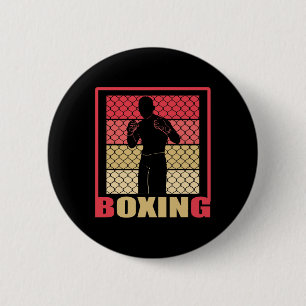 Badge Rond 5 Cm Boxing Forever - Ventilateur De Boxe - Boxer - Box