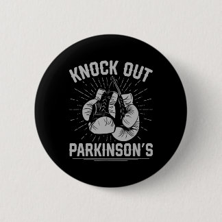 Badge Rond 5 Cm Boxing Kickboxing Fighter Knock Out Parkinsons 