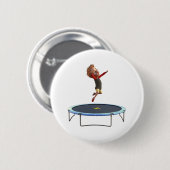 Badge Rond 5 Cm Boy on Trampoline (Devant & derrière)