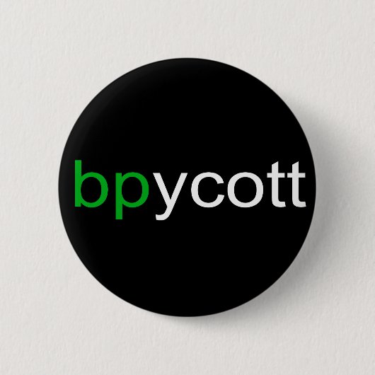Badge Rond 5 Cm Boycott BP Dark Button (Devant)
