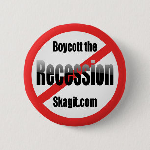 Badge Rond 5 Cm boycott-le-récession-skagit