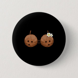Badge Rond 5 Cm Bra de noix de coco d'été Costume d'Halloween Hawa