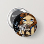 Badge Rond 5 Cm "Bracée bouton de furets" (Devant & derrière)