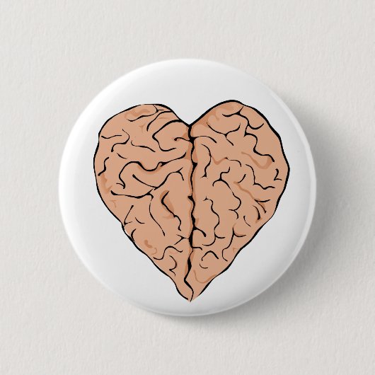 Badge Rond 5 Cm Brainheart (Devant)