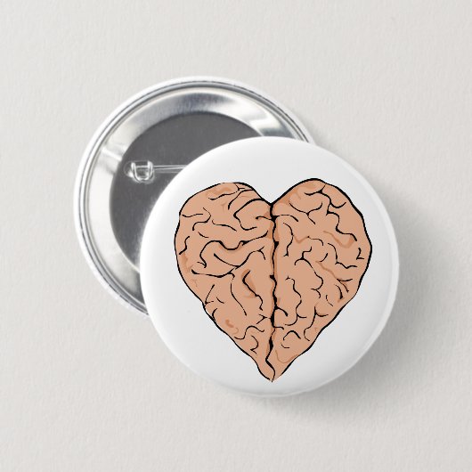 Badge Rond 5 Cm Brainheart (Devant & derrière)