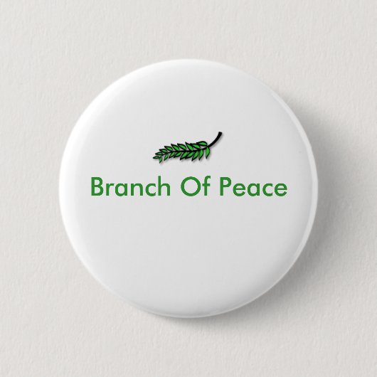 BADGE ROND 5 CM BRANCHE DE LA PAIX (Devant)