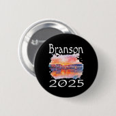 Badge Rond 5 Cm Branson 2025 Matching Family Vacation Group Getawa (Devant & derrière)