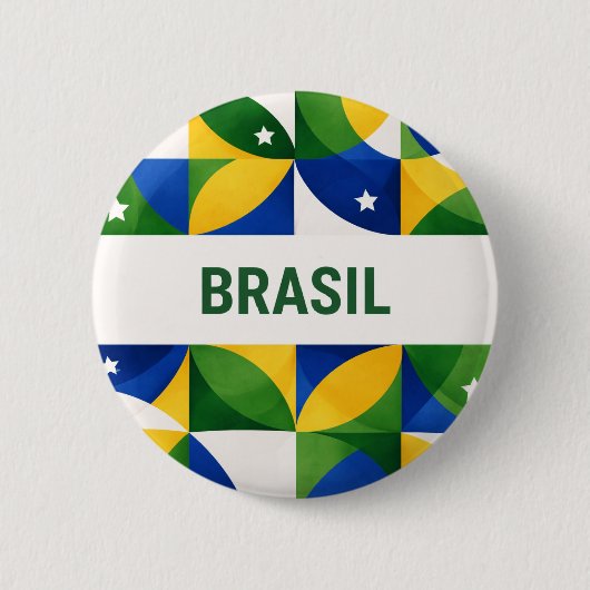 Badge Rond 5 Cm Brasil (Devant)