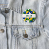 Badge Rond 5 Cm Brasil (En situation)