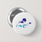 Badge Rond 5 Cm Brasse abstraite 1 (Devant & derrière)
