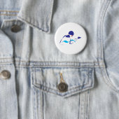 Badge Rond 5 Cm Brasse abstraite 1 (En situation)