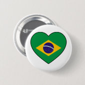 Badge Rond 5 Cm Brazil Soccer (Devant & derrière)