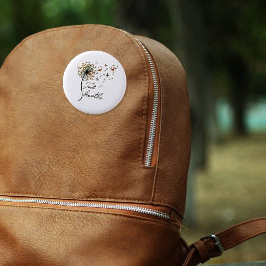 Badge Rond 5 Cm Breathe Inspirational Quote Don