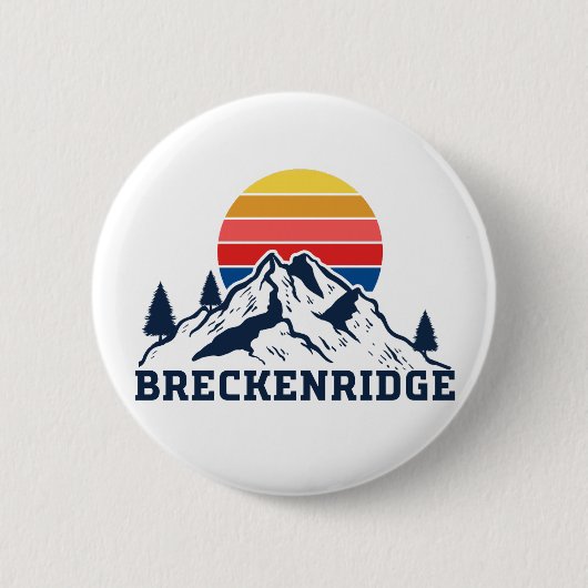 Badge Rond 5 Cm Breckenridge Colorado (Devant)