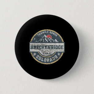 Badge Rond 5 Cm Breckenridge Colorado Tenmile Range Rocky Mountain