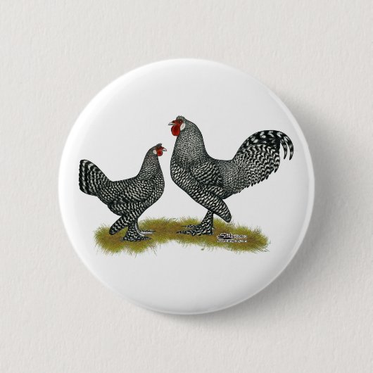 Badge Rond 5 Cm Breda Chickens Cuckoo (Devant)