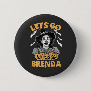 Badge Rond 5 Cm Brenda Éffrayant Halloween Kamala Harris