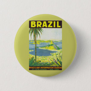 Badge Rond 5 Cm Brésil