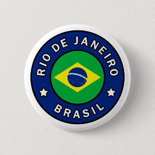 Badge Rond 5 Cm Brésil de Rio de Janeiro