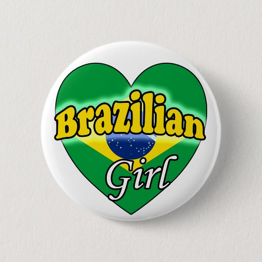 Badge Rond 5 Cm Brésil fille (Devant)