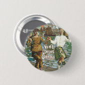 Badge Rond 5 Cm Brest á Londres 18 heurs (Devant & derrière)