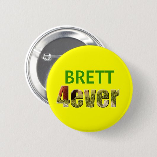 Badge Rond 5 Cm Brett 4ever (Devant & derrière)