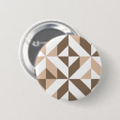 Badge Rond 5 Cm Brevet de Brown Beige (Devant & derrière)