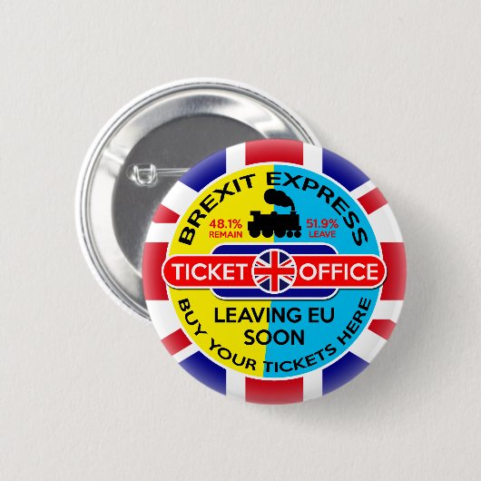 Badge Rond 5 Cm Brexit (Devant & derrière)