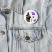 Badge Rond 5 Cm Briard Trick (En situation)