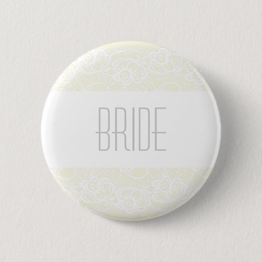 Badge Rond 5 Cm Bride Button v2 - Choisissez votre propre couleur  (Devant)
