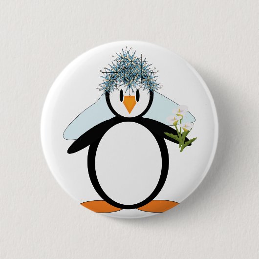 Badge Rond 5 Cm Bride-Pengo (Devant)